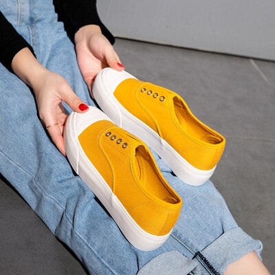 Shonlo | one foot flat canvas shoes 