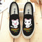 Shonlo | Fashion Cute Hand Painted Slip on Canvas Shoes 