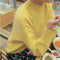 Shonlo | Sweater Autumn Winter Yellow Mink Cashmere 