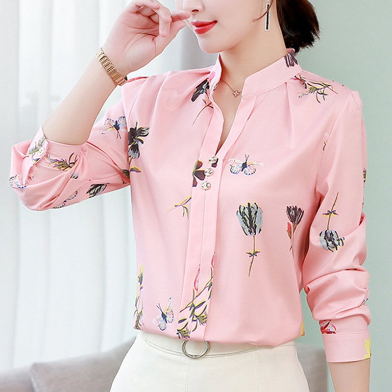 Shonlo | elegant casual blouse Office chiffon 