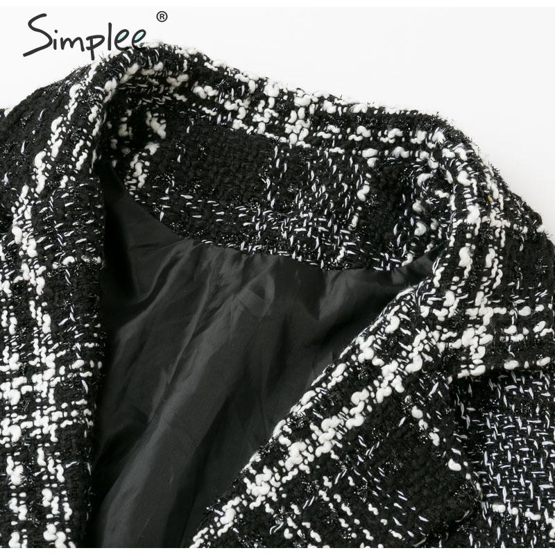 Shonlo | Vintage plaid women blazer coat 