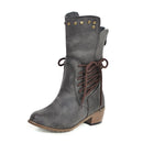 Shonlo | Mid-Calf Platform Boots 