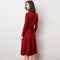 Shonlo | Turtleneck Knit Dress Belt Tunic Dress Wool Cashmere 