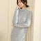 Shonlo | Cashmere Knitting Turtleneck Mid-Calf Plus Long Dress 