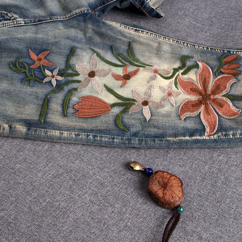 Shonlo | New Heavy Embroidery Floral Harem Jeans 