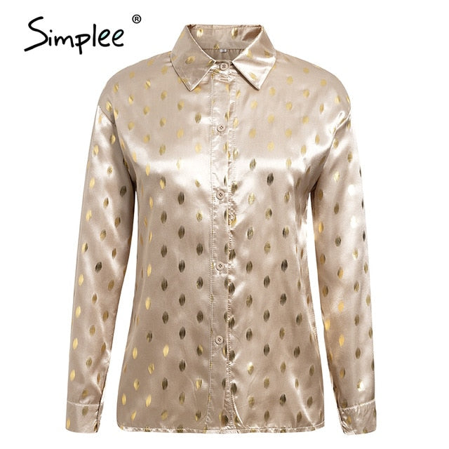 Shonlo | Elegant dot women blouse shirt 