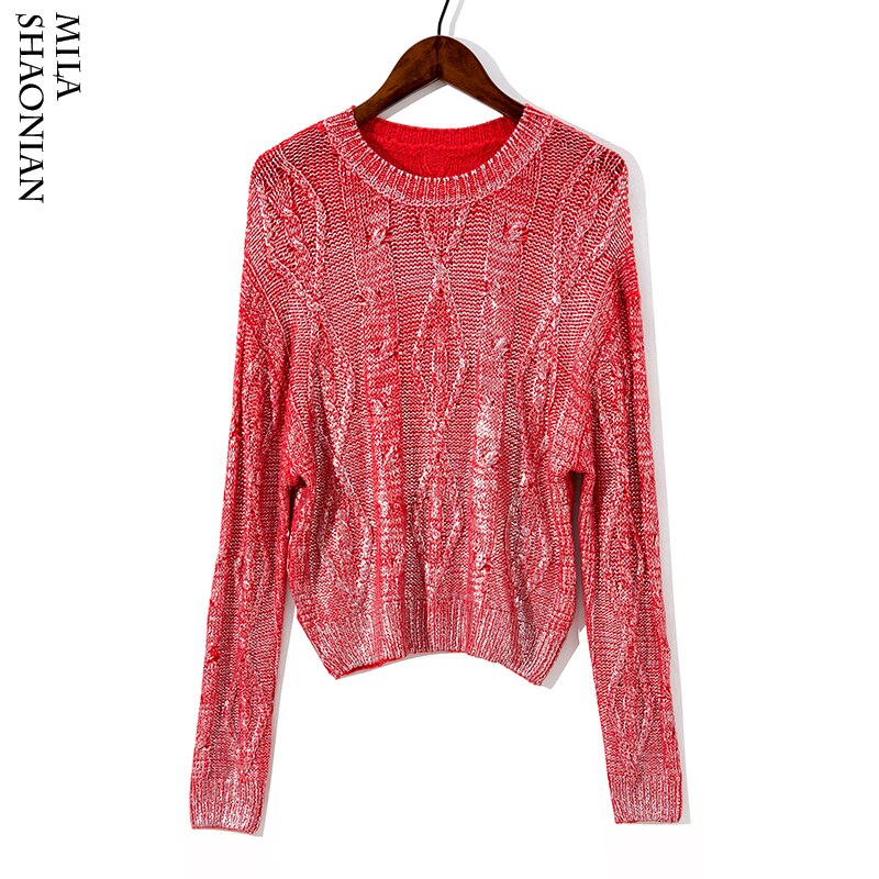 Shonlo | Criss-cross Knitted Women Sweaters 