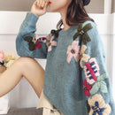 Shonlo | Embroidered Flowers Pullover 