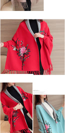 Shonlo | Embroidered Shawl WOMEN'S Sweater Cardigan 