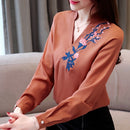 Shonlo | embroidery plus size blouse 