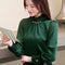 Shonlo | long sleeve women tops chiffon blouse 