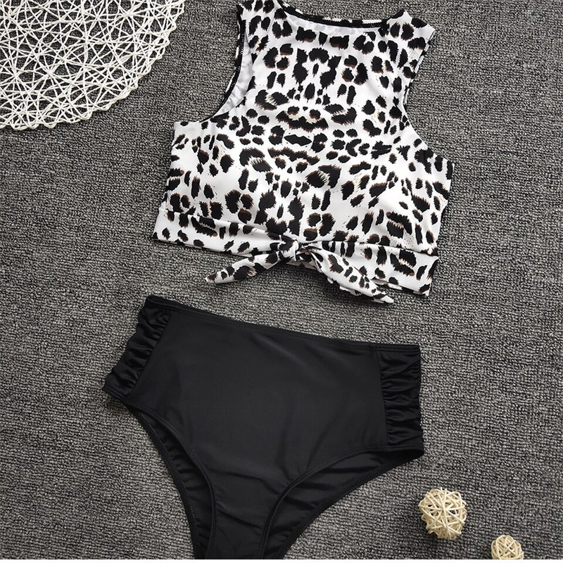 Shonlo | Bandage Leopard Bikinis 