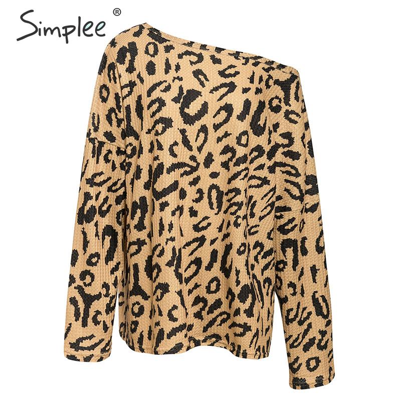 Shonlo | Casual leopard print women blouse shirt 