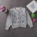 Shonlo | Cardigans Kids Children Fashion Embroidery Jumper Sweater 