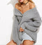 Shonlo | Sweaters Knitwear Off the Shoulder Loose long sleeve 