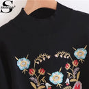 Shonlo | Sheinside Embroidery Sweater 