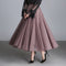 Shonlo | Pleated Skirt Elastic High Waist Maxi Tulle Skirt 