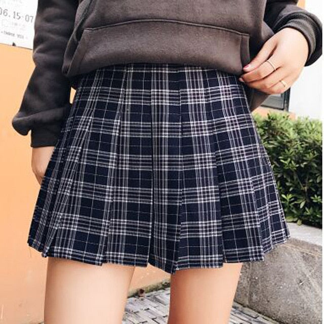 Shonlo | Women Fashion high waist pleated skirt 