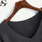 Shonlo | V-neckline Twist Front Sweater 