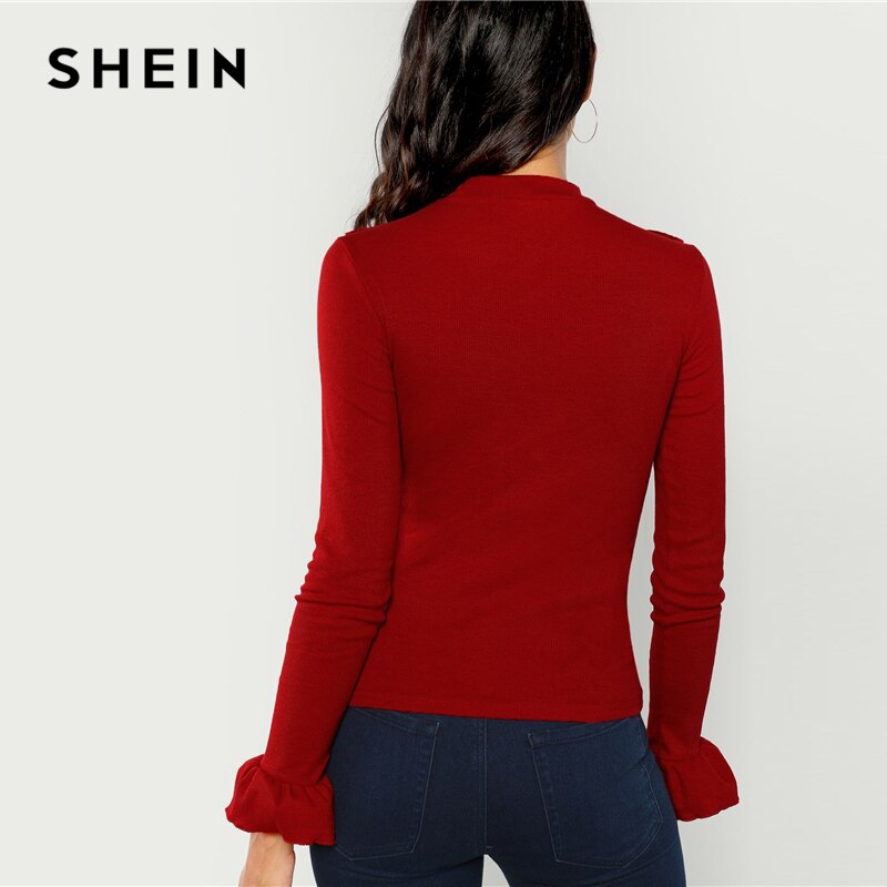 Shonlo | SHEIN Burgundy Elegant 