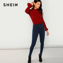 Shonlo | SHEIN Burgundy Elegant 