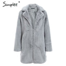 Shonlo | Simplee Elegant  faux fur coat 