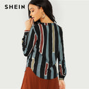 Shonlo | SHEIN Multicolor Cotton V Cut 