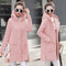 Shonlo | Winter Women's Fleece Jacket Coats  Long Hooded 