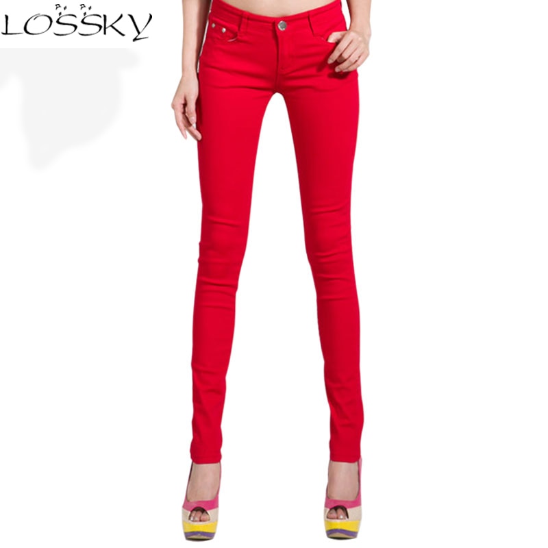 Shonlo | Women Pencil Jeans Pants 