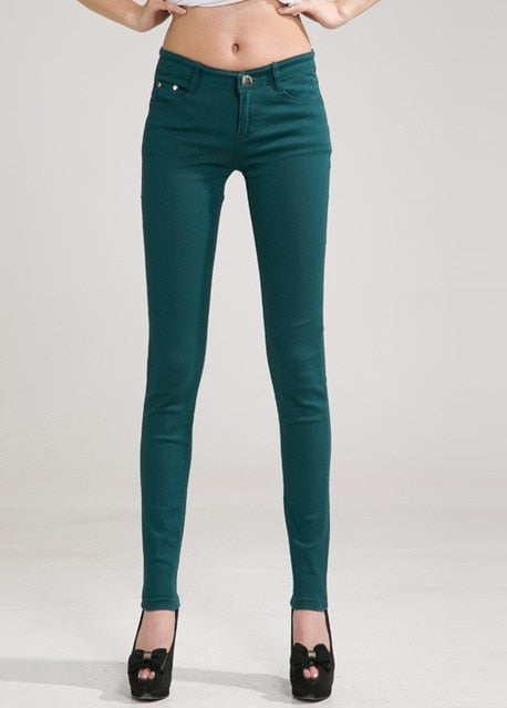 Shonlo | Women Pencil Jeans Pants 