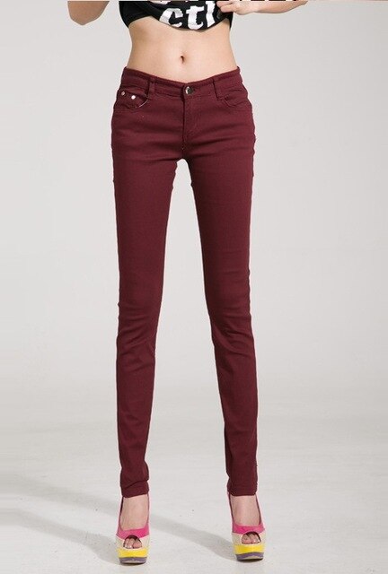 Shonlo | Women Pencil Jeans Pants 