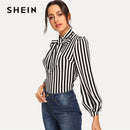 Shonlo | SHEIN Elegant Black and White Top 