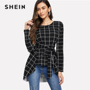 Shonlo | SHEIN Black Workwear  Blouse 