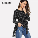 Shonlo | SHEIN Black Workwear  Blouse 