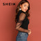 Shonlo | SHEIN  High Neck Fitted Top 