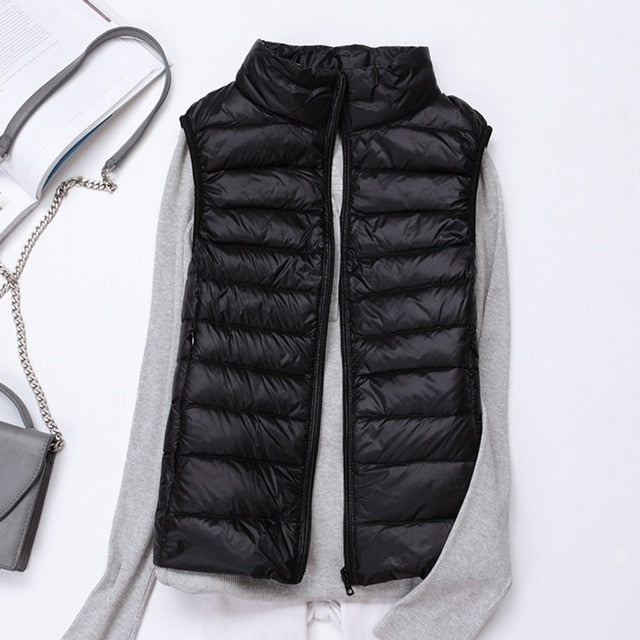 Shonlo | Winter Women Down Vest Fashion Female  Jacket 