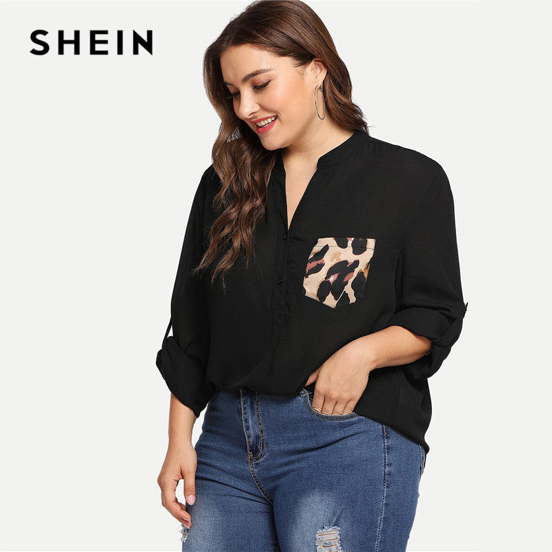 Shonlo | SHEIN  V Neck Office 