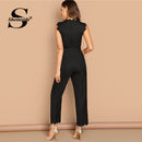 Shonlo | Scallop Edge Solid Jumpsuit 