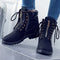 Shonlo | boots for women  Cross-tied Female Safety boots 