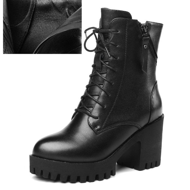 Shonlo | new genuine leather women boots 