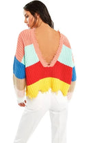 Shonlo | Rainbow stripe sweater 