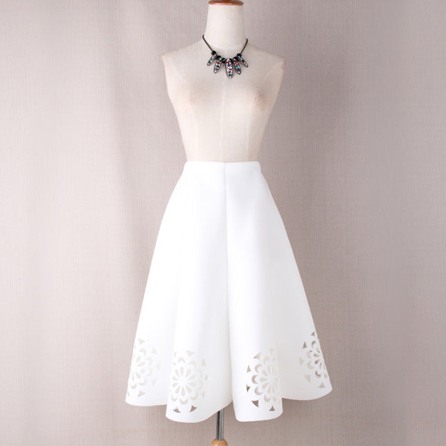Shonlo | Midi Skirt Vintage Floral Crochet 