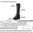 Shonlo | Lacing Knee High Boots Women Fashion 