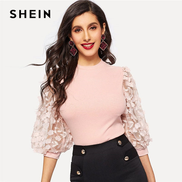 Shonlo | SHEIN Pink Lady Elegant Bishop 