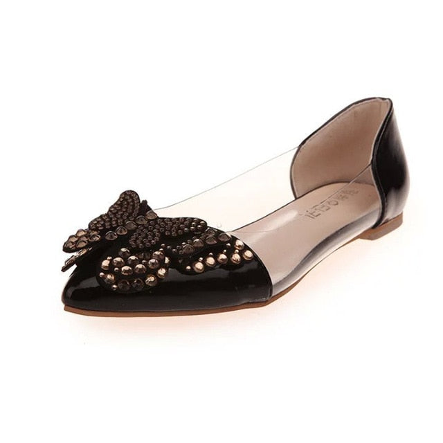Shonlo | Rhinestone Ballet Flat Shoes 
