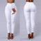 Shonlo | Jeans Women Black White High Waist Skinny Stretch 