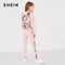 Shonlo | SHEIN Kiddie Pink Raglan Sleeve Floral Hoodie set 