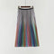 Shonlo | Multicolor Rainbow Stripe Printed Skirt 