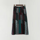 Shonlo | Multicolor Rainbow Stripe Printed Skirt 