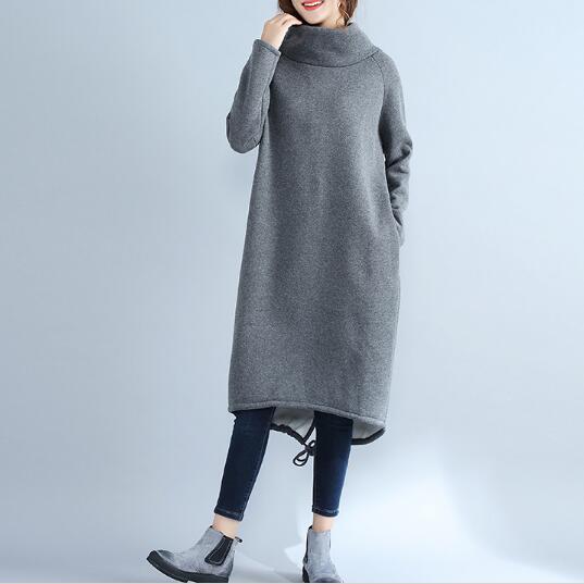 Shonlo | winter dress thick Turtleneck long sleeve 